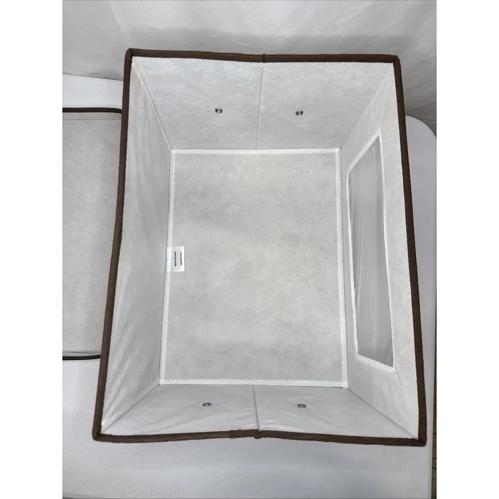 Household Essentials Wine Glass Storage Box, Strong Frame and Natural
